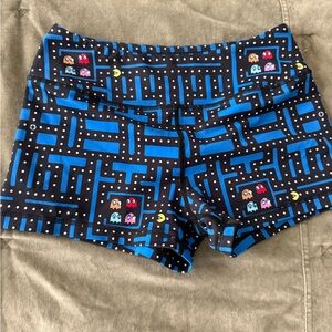 Retro Game Patterned Women's Athletic Shorts
